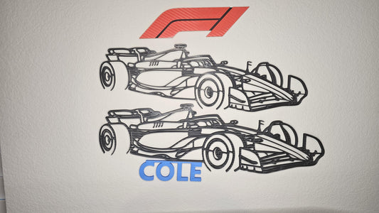 F1 Carbon look Racecar Wall Art - Formula One