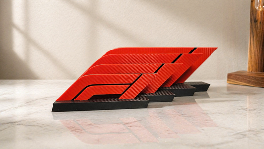 F1 Desk Decor – Carbon Fiber Style 3D Printed Formula 1 Display | Racing Gift for Car Enthusiasts