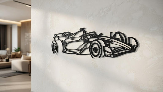 F1 Carbon look Racecar Wall Art - Formula One
