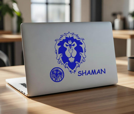 Custom WoW Vinyl Decal – Alliance, Horde, Class Logo Stickers