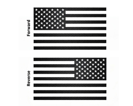 2 American Flag Vinyl Decal - USA Sticker
