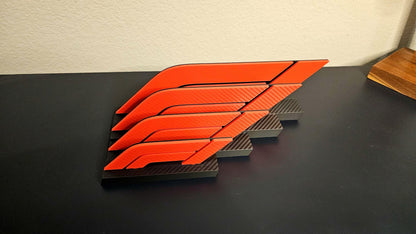 F1 Desk Decor – Carbon Fiber Style 3D Printed Formula 1 Display | Racing Gift for Car Enthusiasts