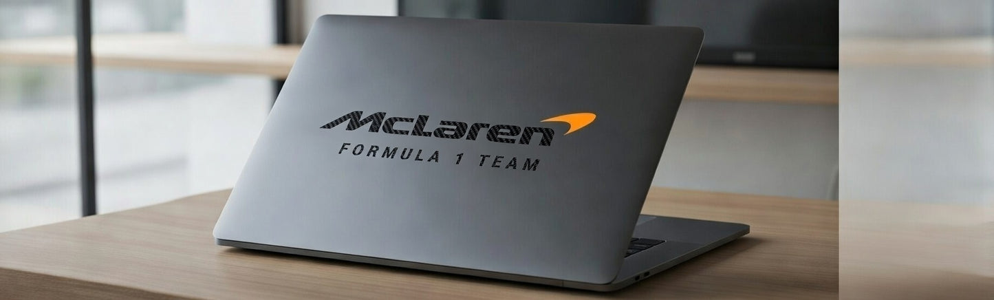 McLaren F1 Team Logo Vinyl Decal – Formula One Car Window, Laptop Sticker