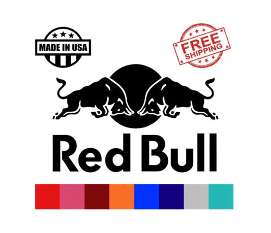 Red Bull Vinyl Decal - Sticker - V2