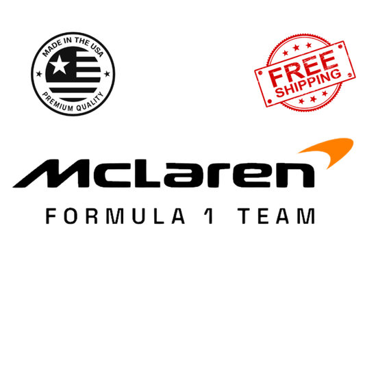 McLaren F1 Team Logo Vinyl Decal – Formula One Car Window, Laptop Sticker